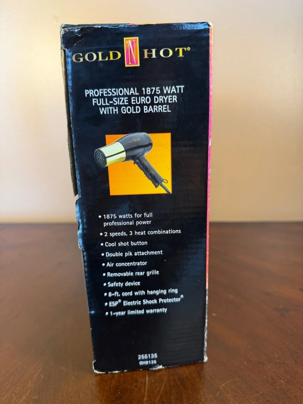 Gold N Hot Professional Hair Dryer - Black & Gold‎